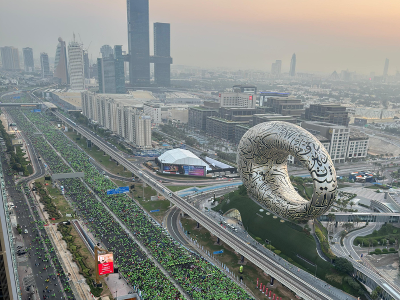 Dubai Run 2024 Sets New Record; Thousands From Young To Old Take Part