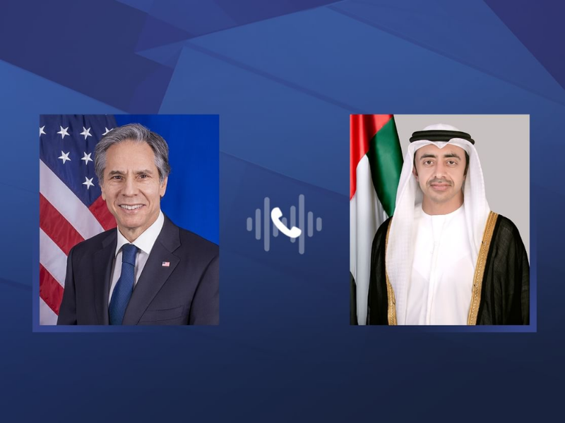Abdullah bin Zayed, Blinken Hold Talks on Regional Developments
