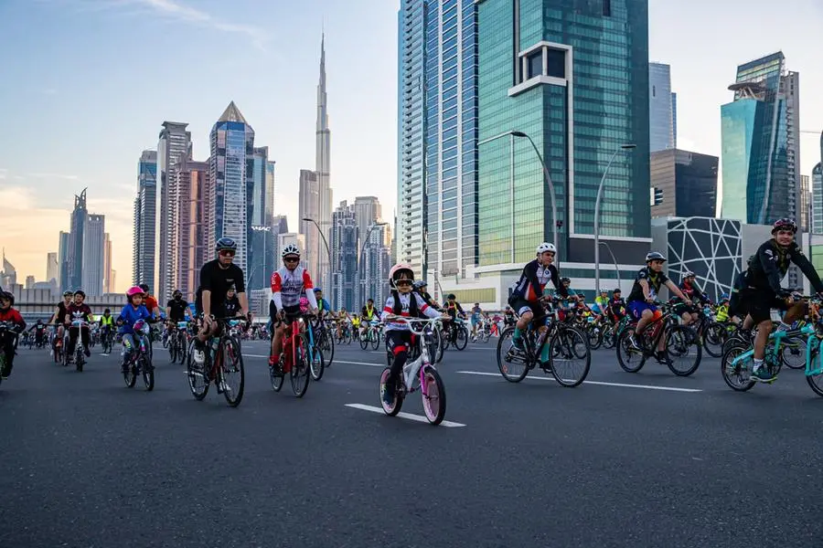 “A Surreal Experience”: Thousands Of Cyclists Take Over Sheikh Zayed Road For Dubai Ride 2024